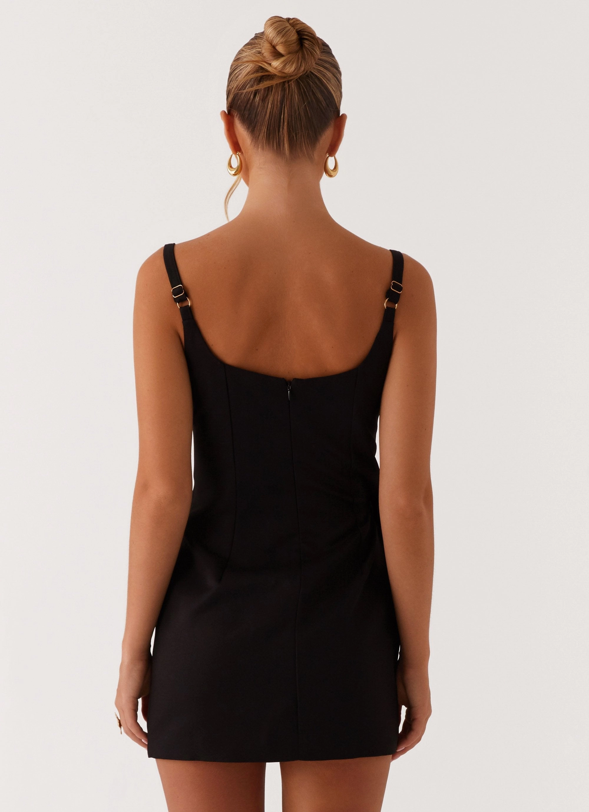 Aretha Mini Dress - Black Dropped-Waist Fresh Style