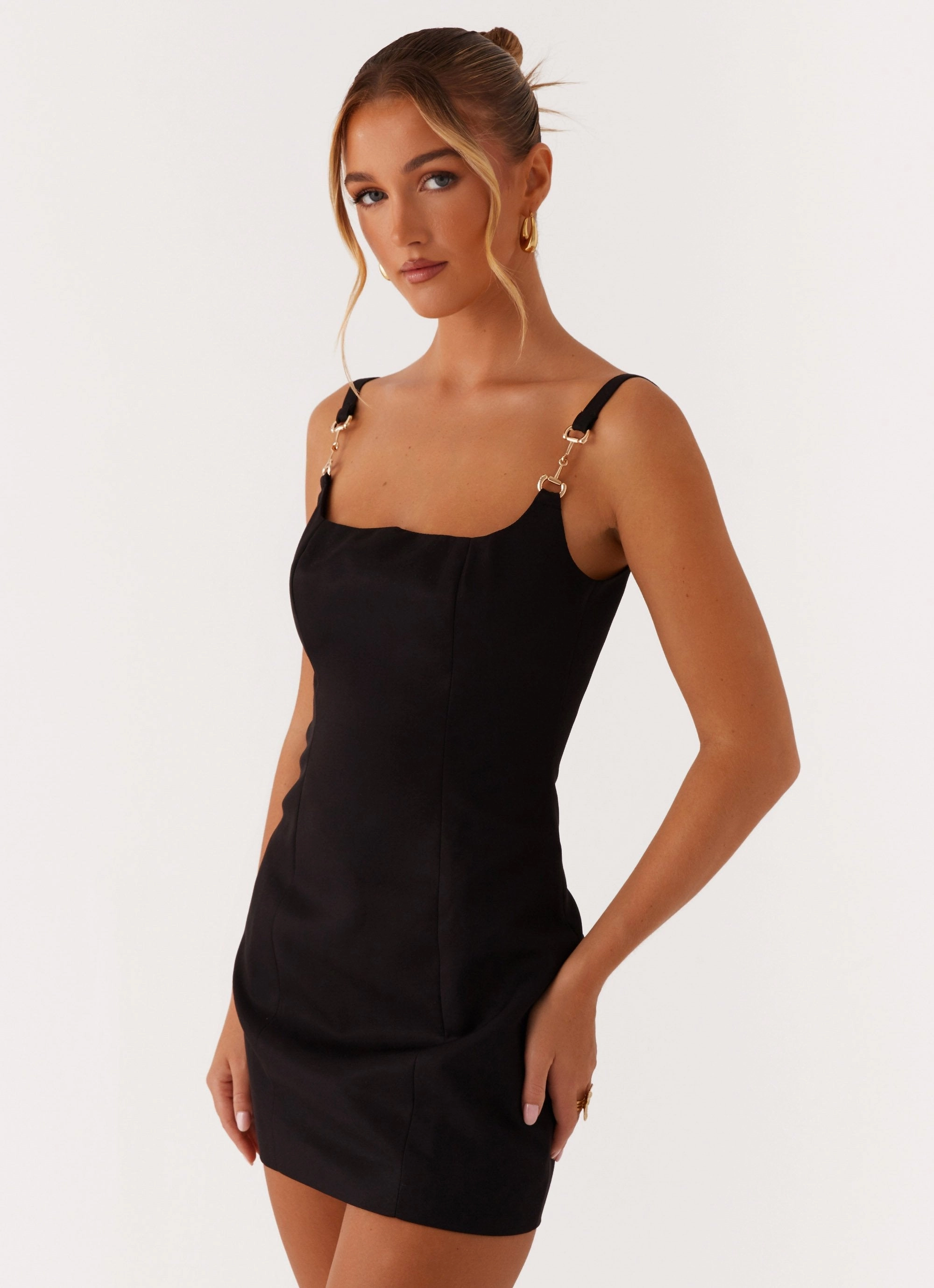 Versatile Fit Aretha Mini Dress - Black