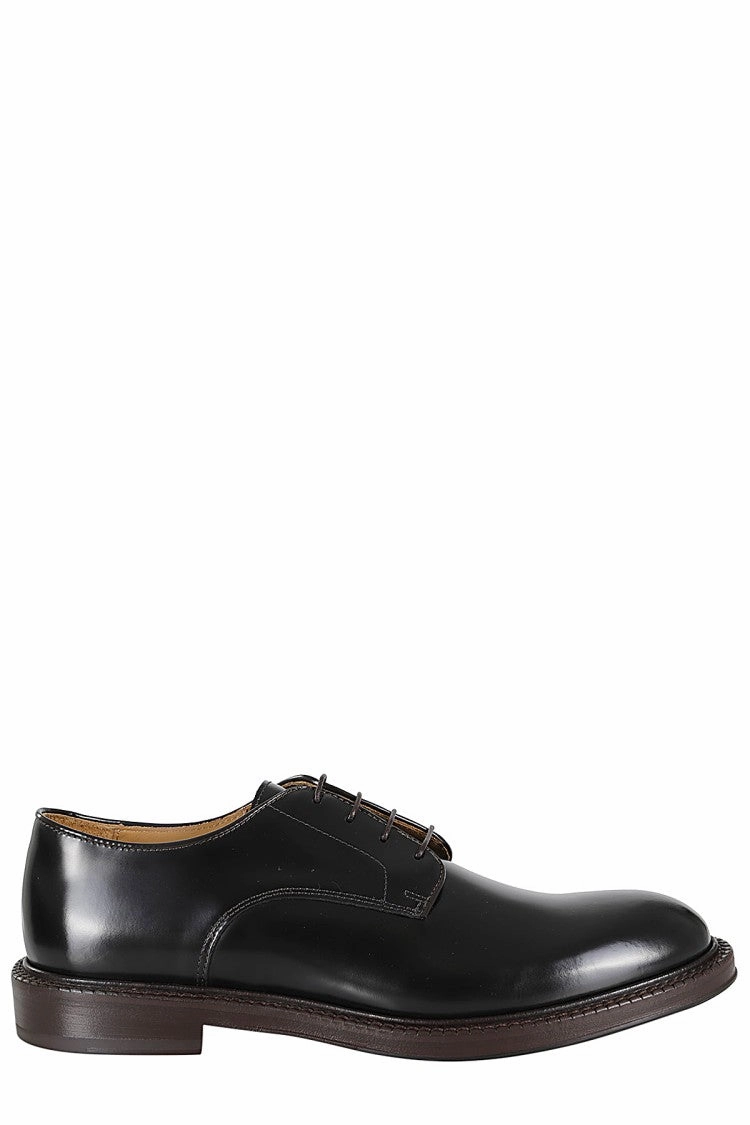 Support Ready Comfy Footing Smooth Brushed Calfskin Derby