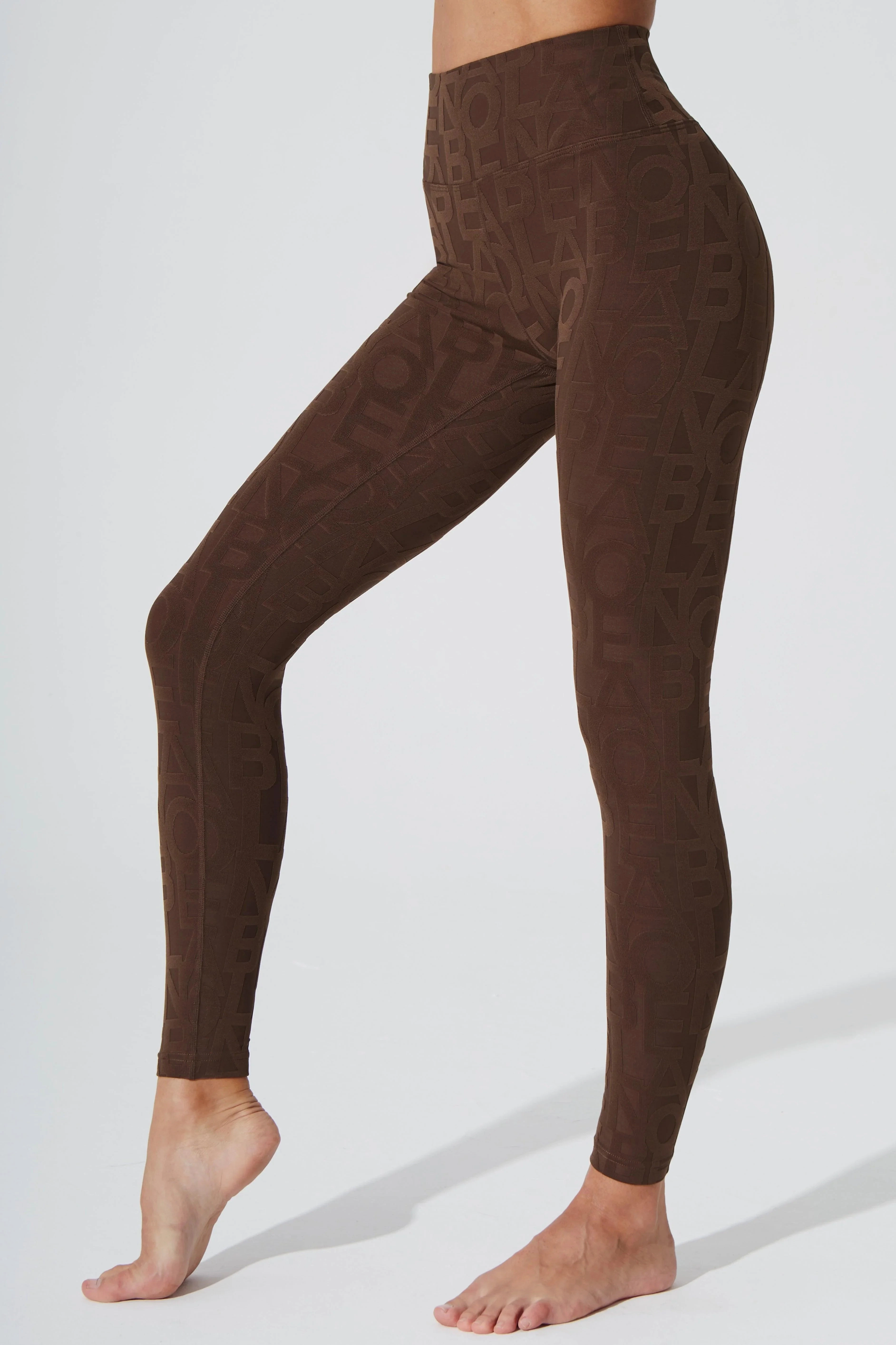 Second Fit Classic D??ese Fleur Legging 3D - Chocolate