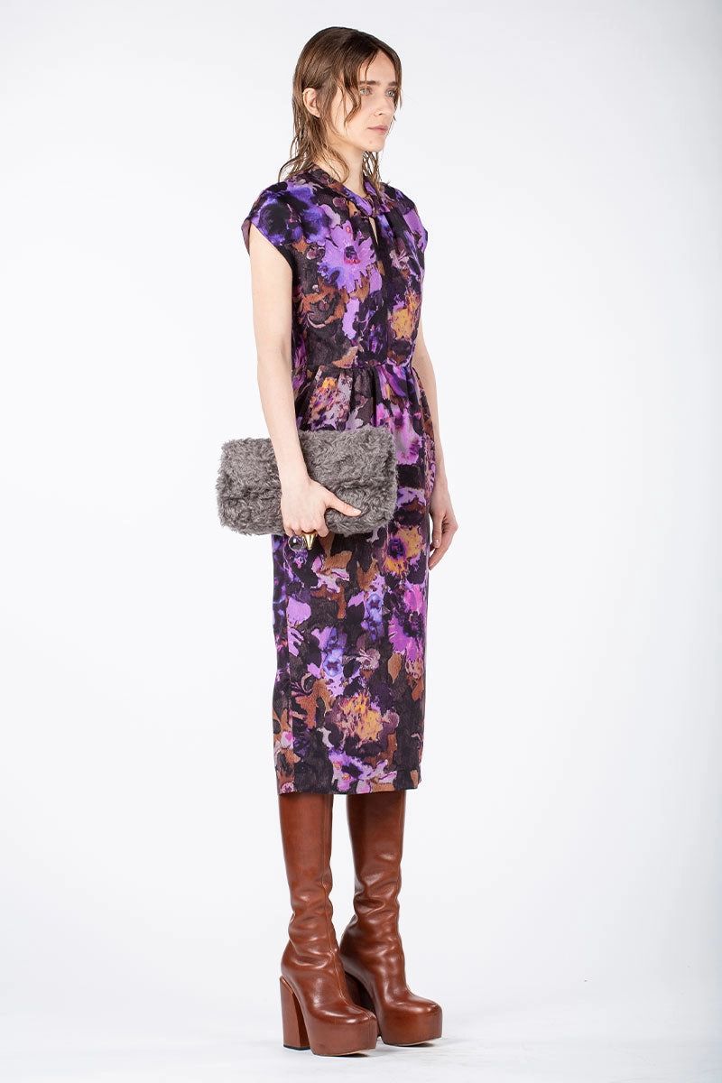 Office Mood Dormos Ink Flower Dress