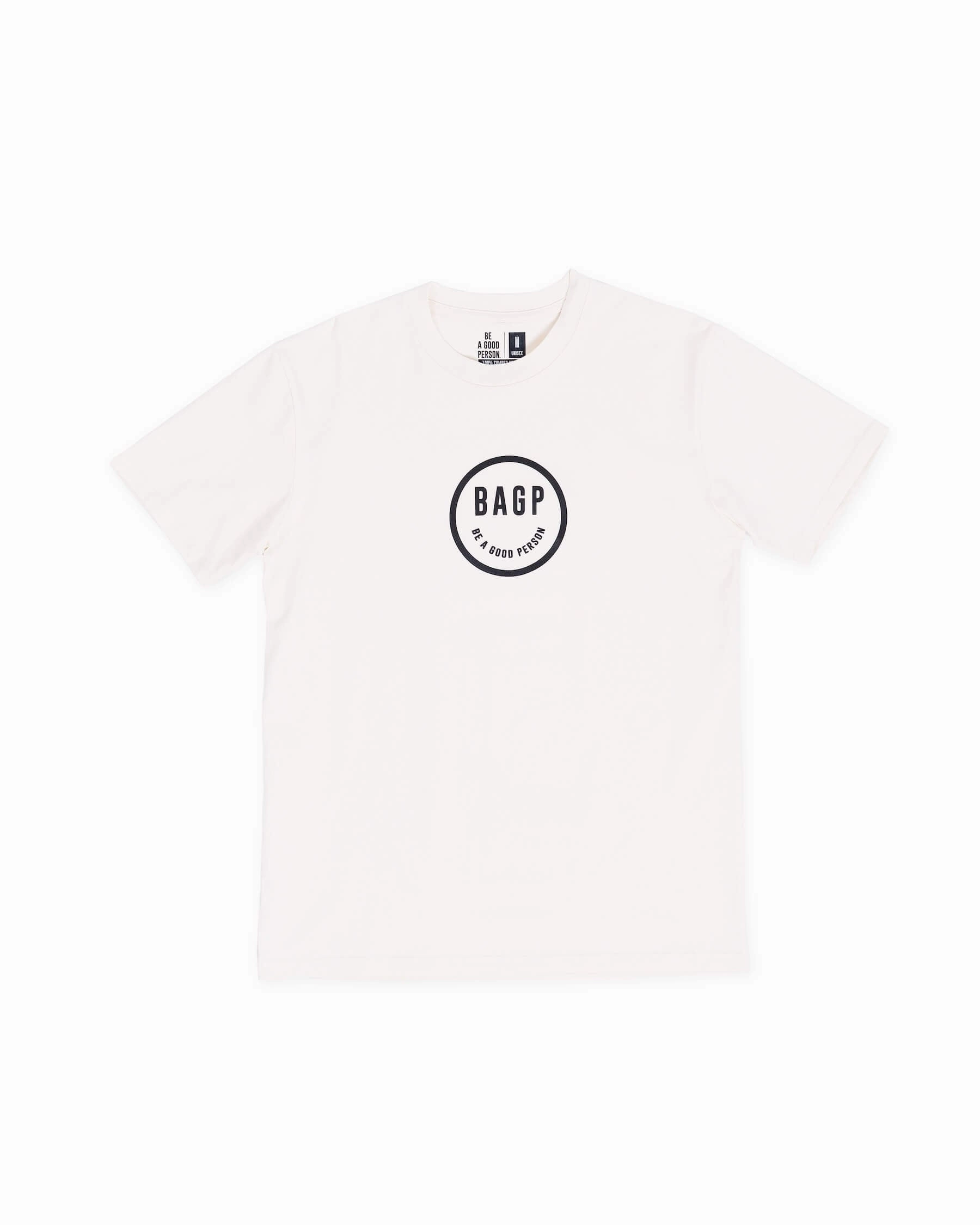 Roomy Fit Quick Dry Wear Smiley T-Shirt - Cream/Black