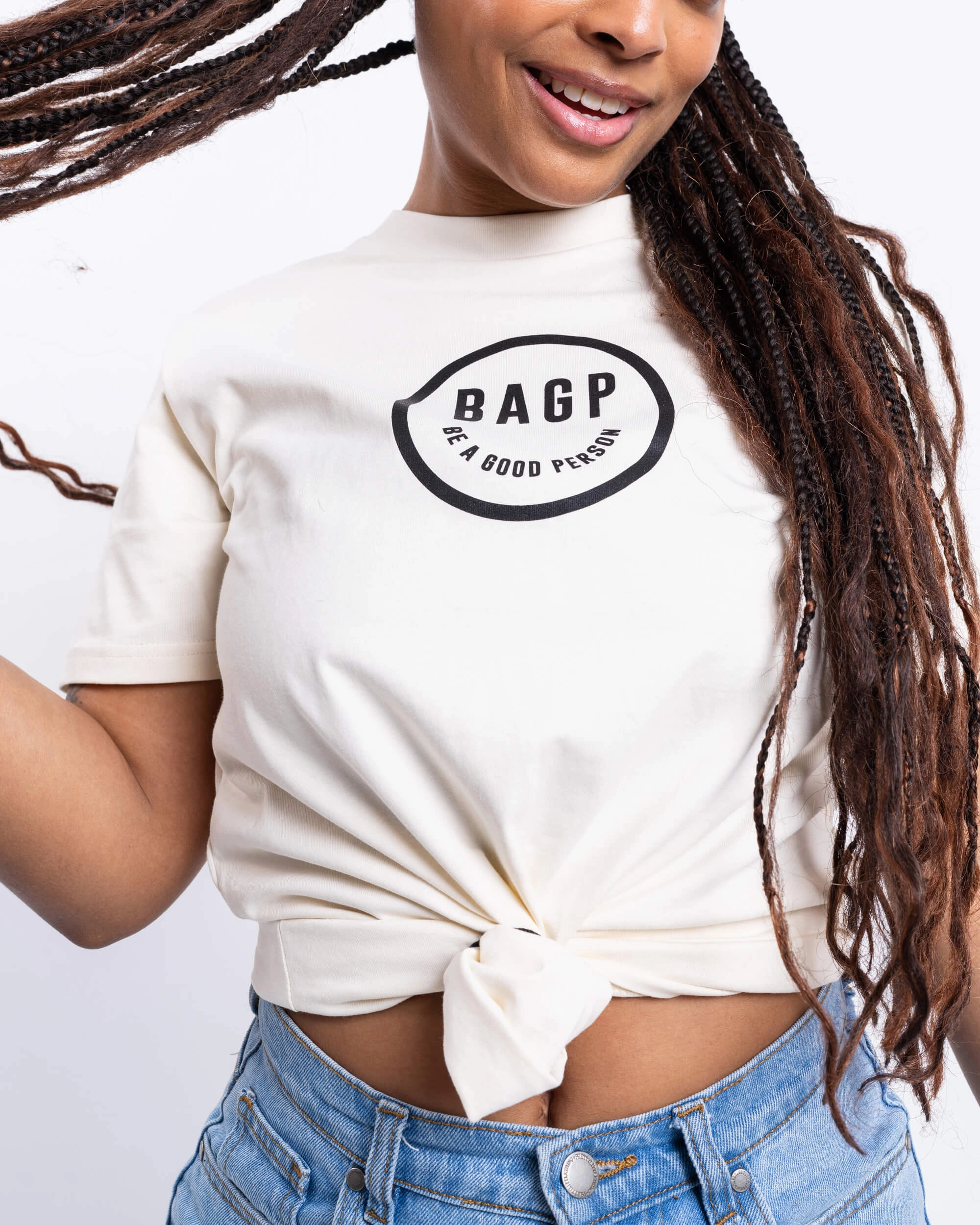 Smiley T-Shirt - Cream/Black Hydrophobic coating mix and match