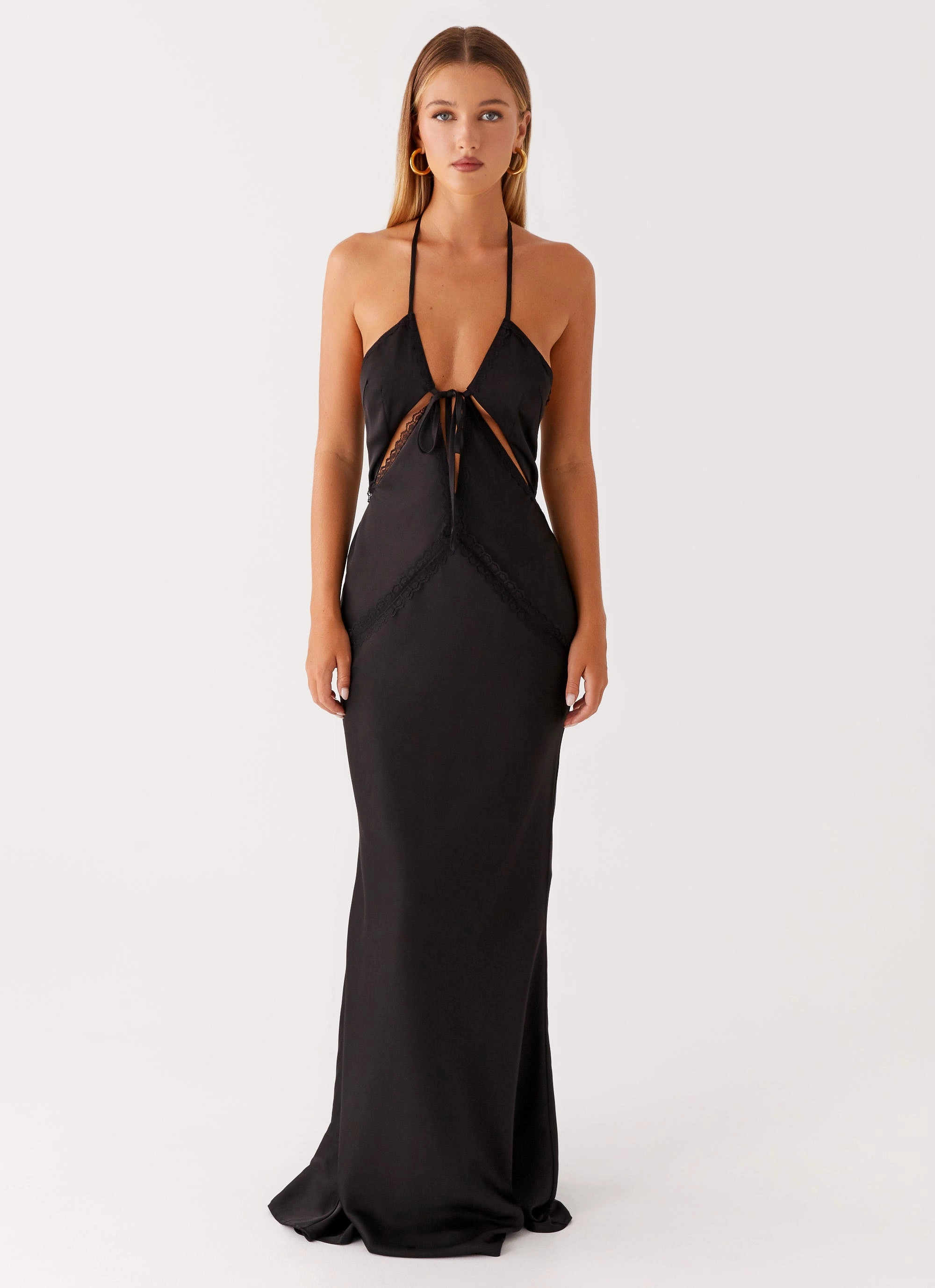 Highway Maxi Dress - Black Easy Layering Simple yet sophisticated gown
