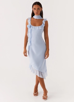 Fariday Midi Dress - Blue Chic and Cozy