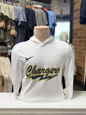 Nike Authentic Collection Men's Long Sleeve Hoodie, white Retro nostalgia