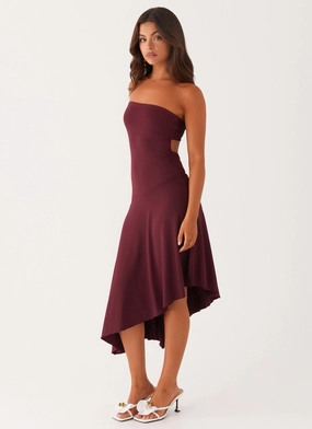 Juliana Midi Dress - Mulberry Work Look Chic Appeal