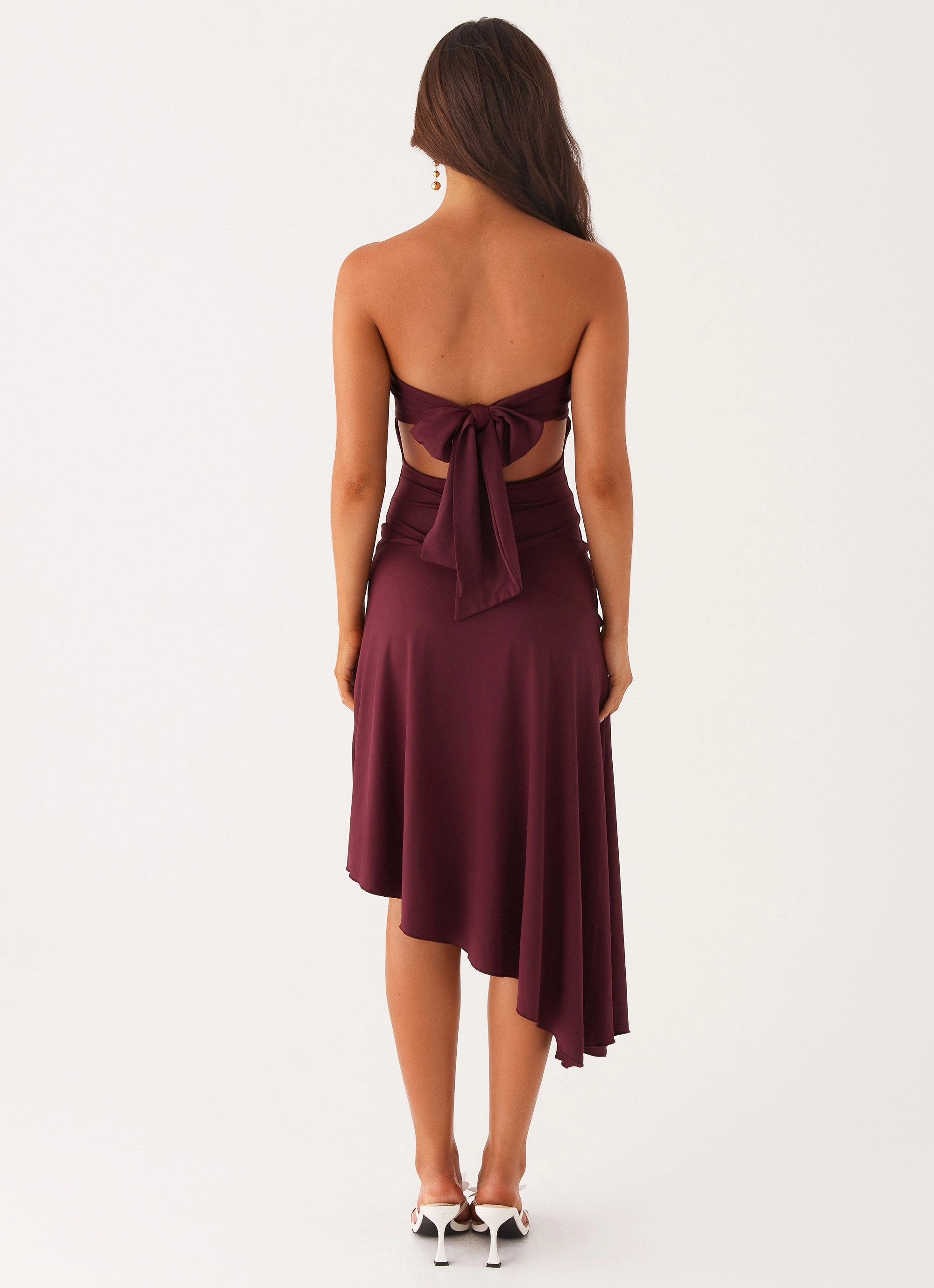 Effortless Fit Layer Ready Juliana Midi Dress - Mulberry