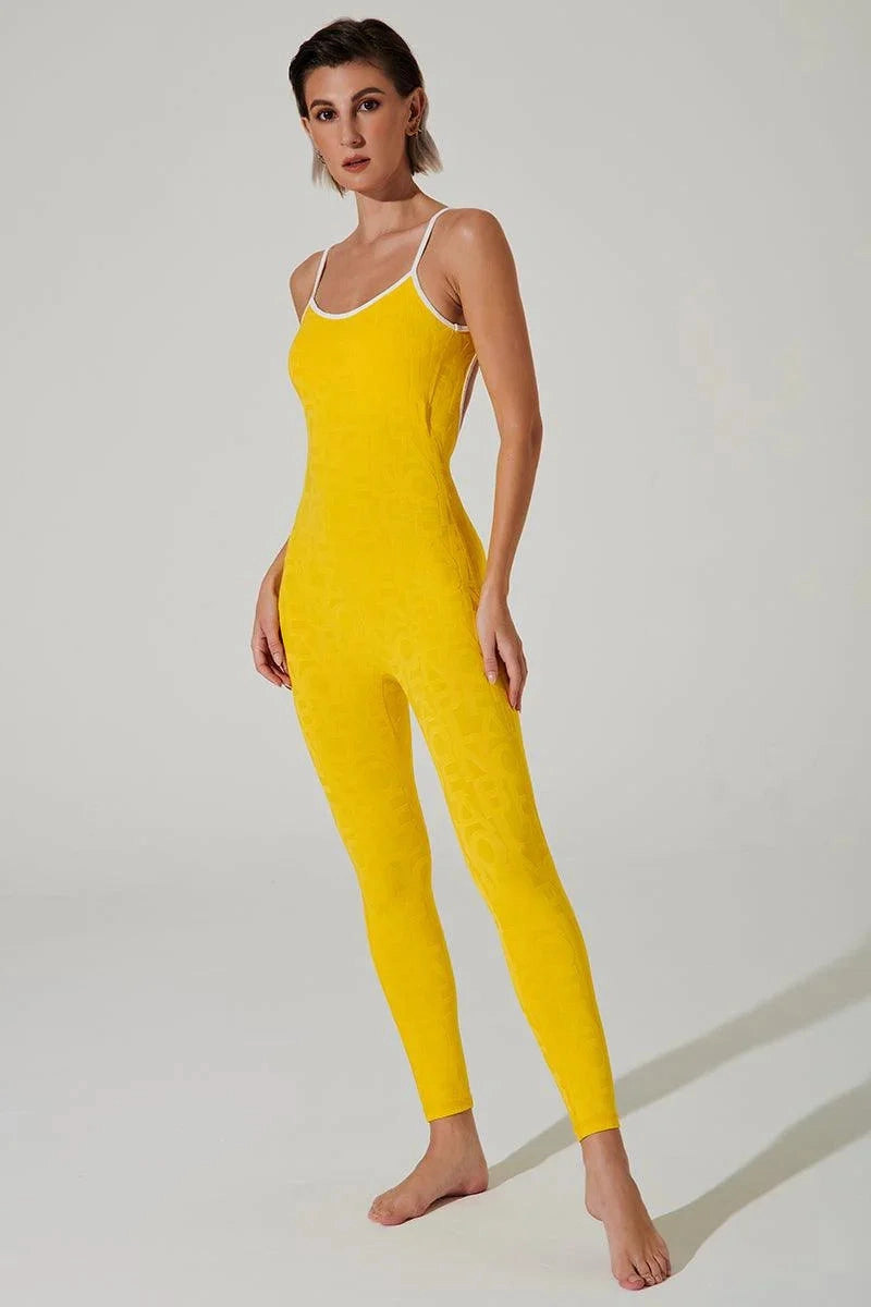 Classic Coeur Del Jumpsuit 3D - Gamboge Comfort Stretch