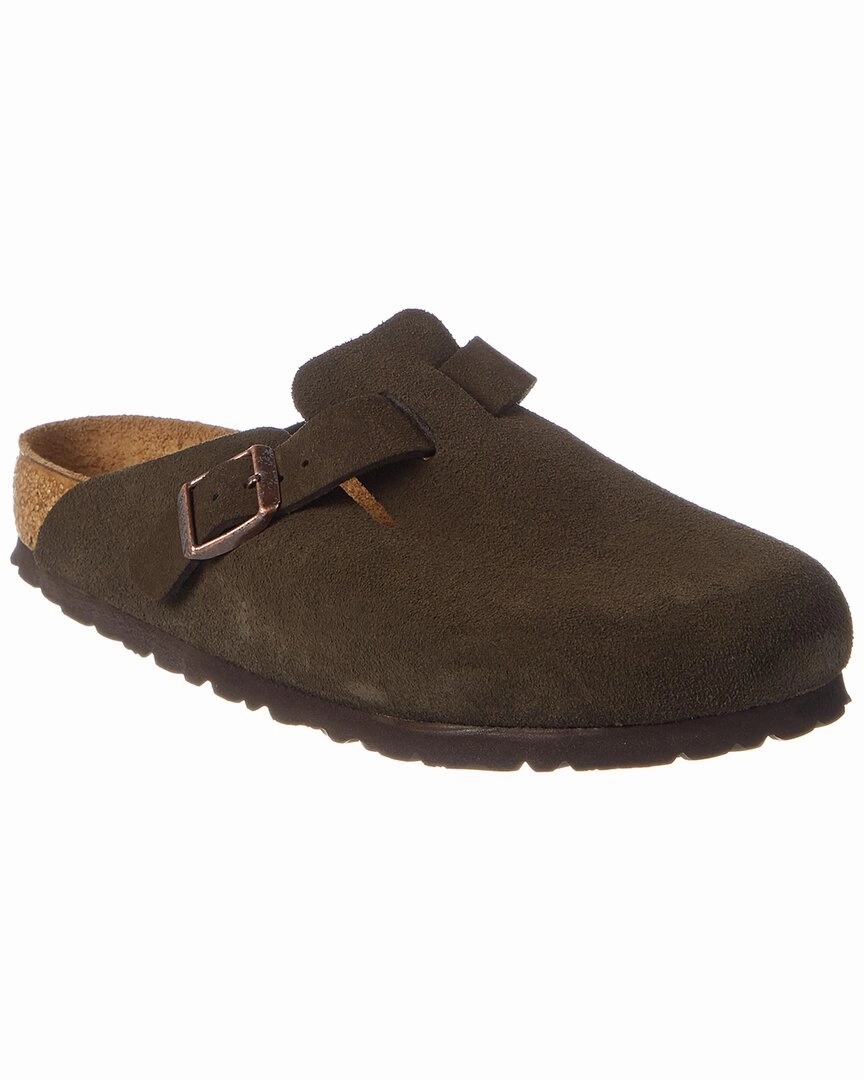 Quick Sandal Step Light Slip-On Birkenstock Boston Soft Footbed Suede Leather Clog