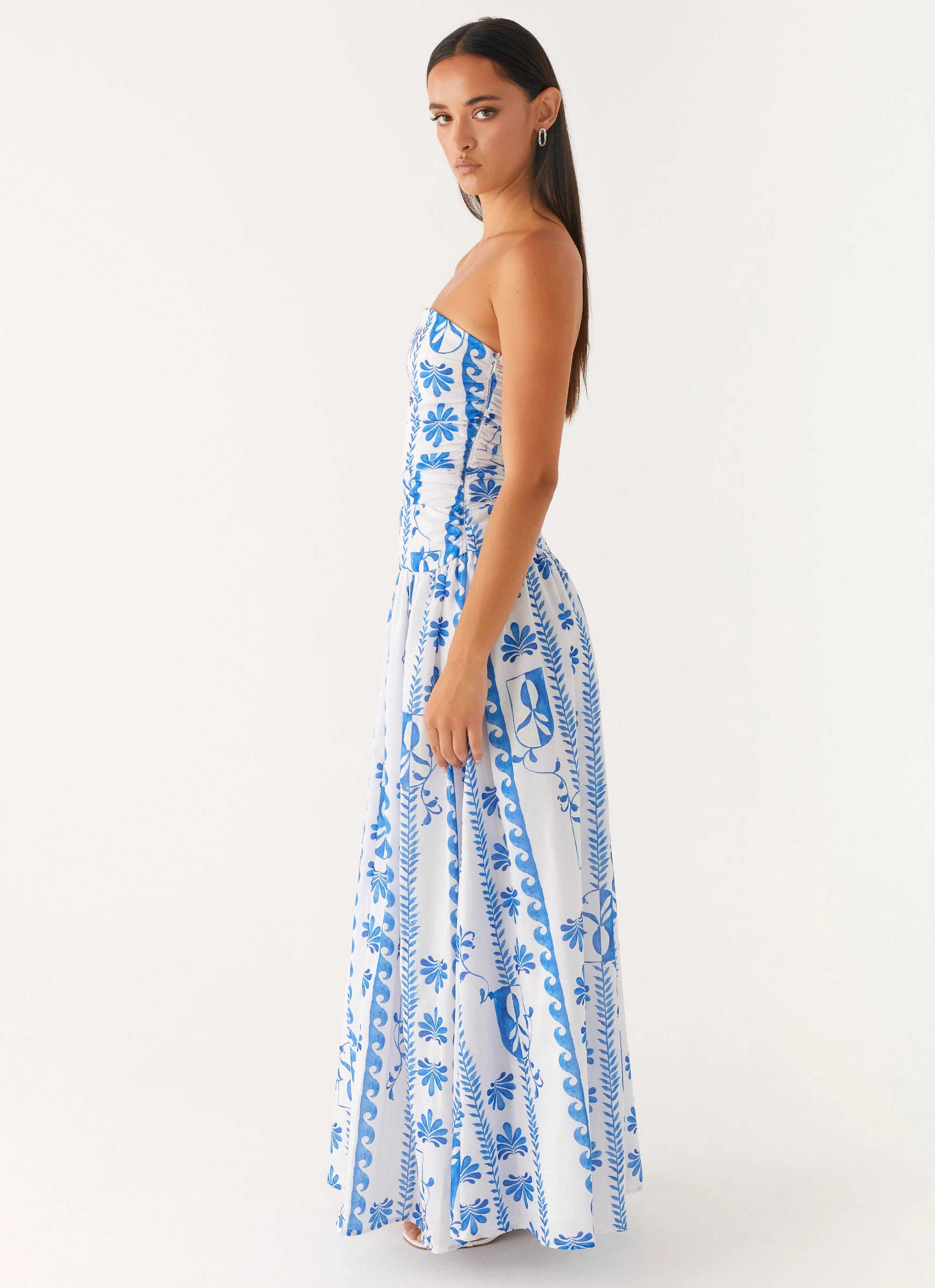 Carmel Maxi Dress - Floral Wave Breath Ease