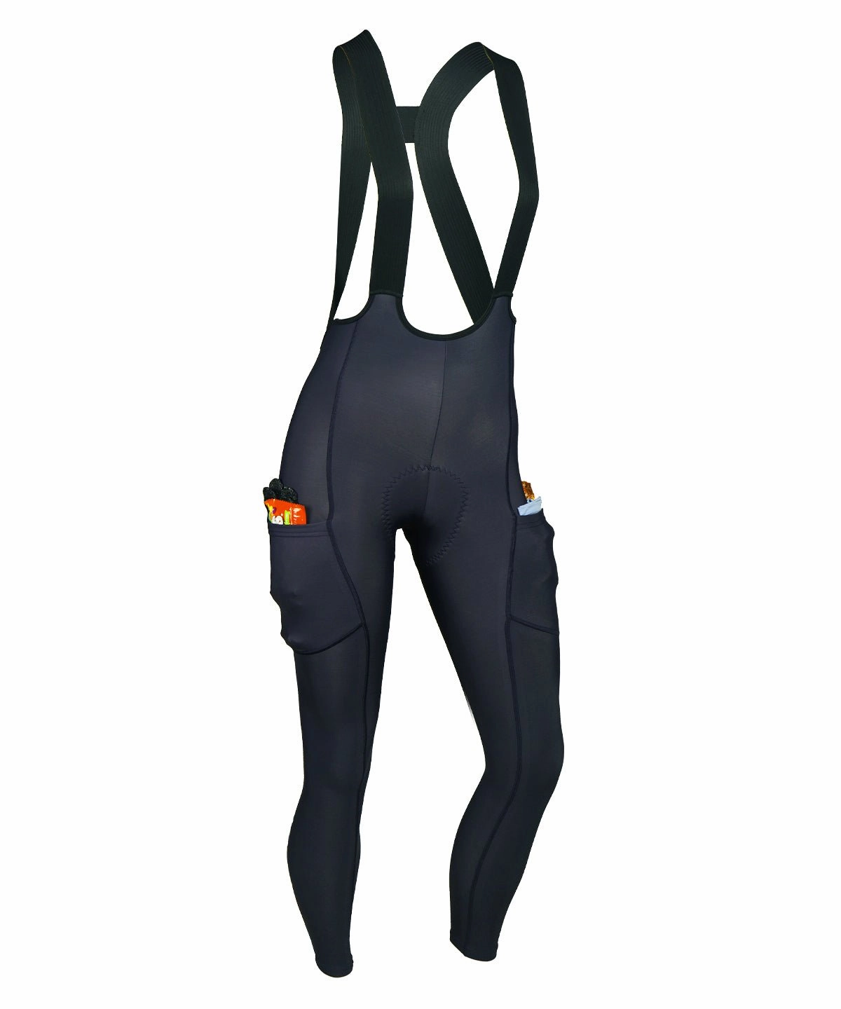 W. ARTICO X CARGO DROP TAIL BIB TIGHT - GUNMETAL BLUE Convertible Length