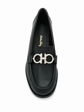 Lightweight Structure Anti Bacterial Ferragamo Gancini Mocassin Loafers