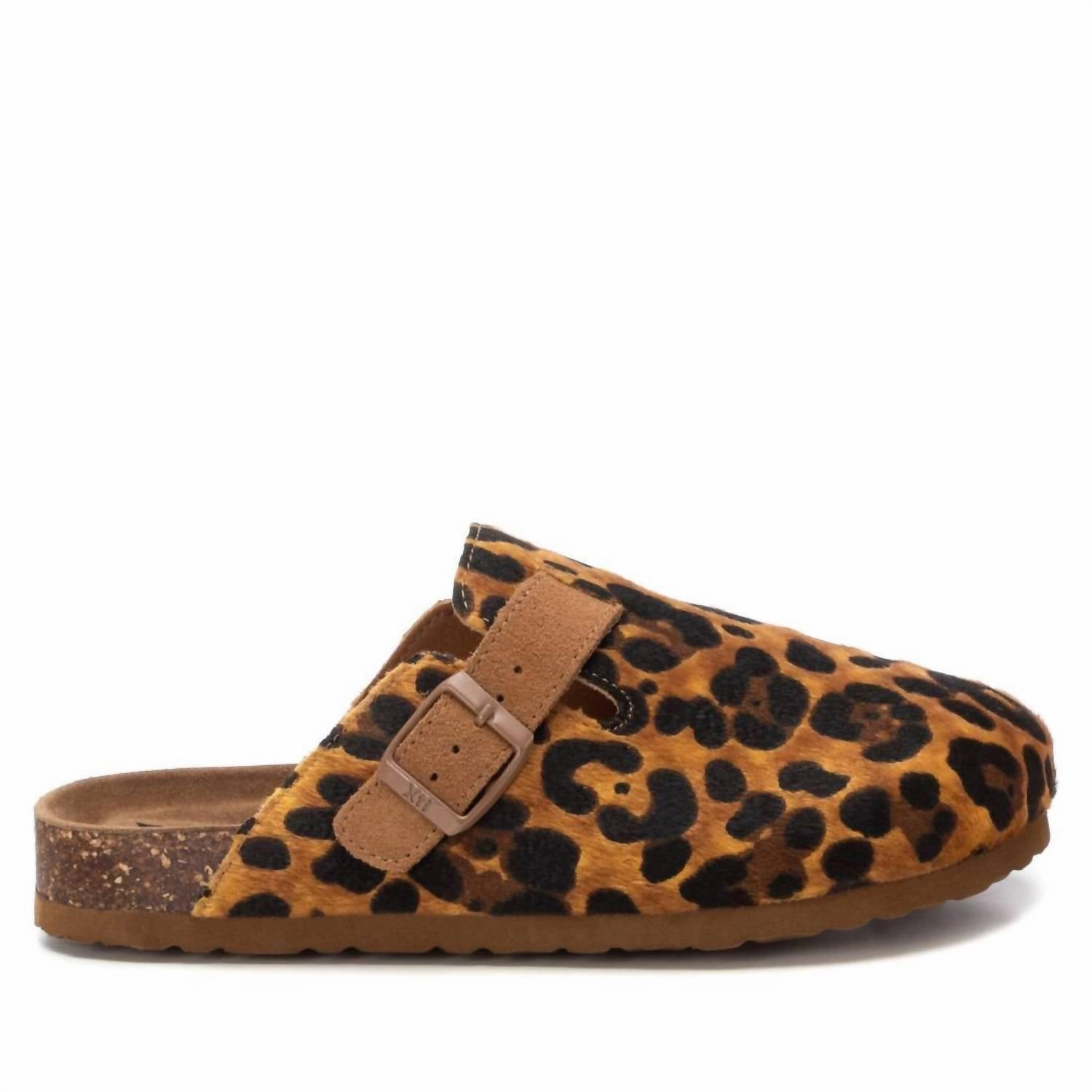 Seamless construction Comfortable Design Women's 142871 Round Toe Clogs In Leopard