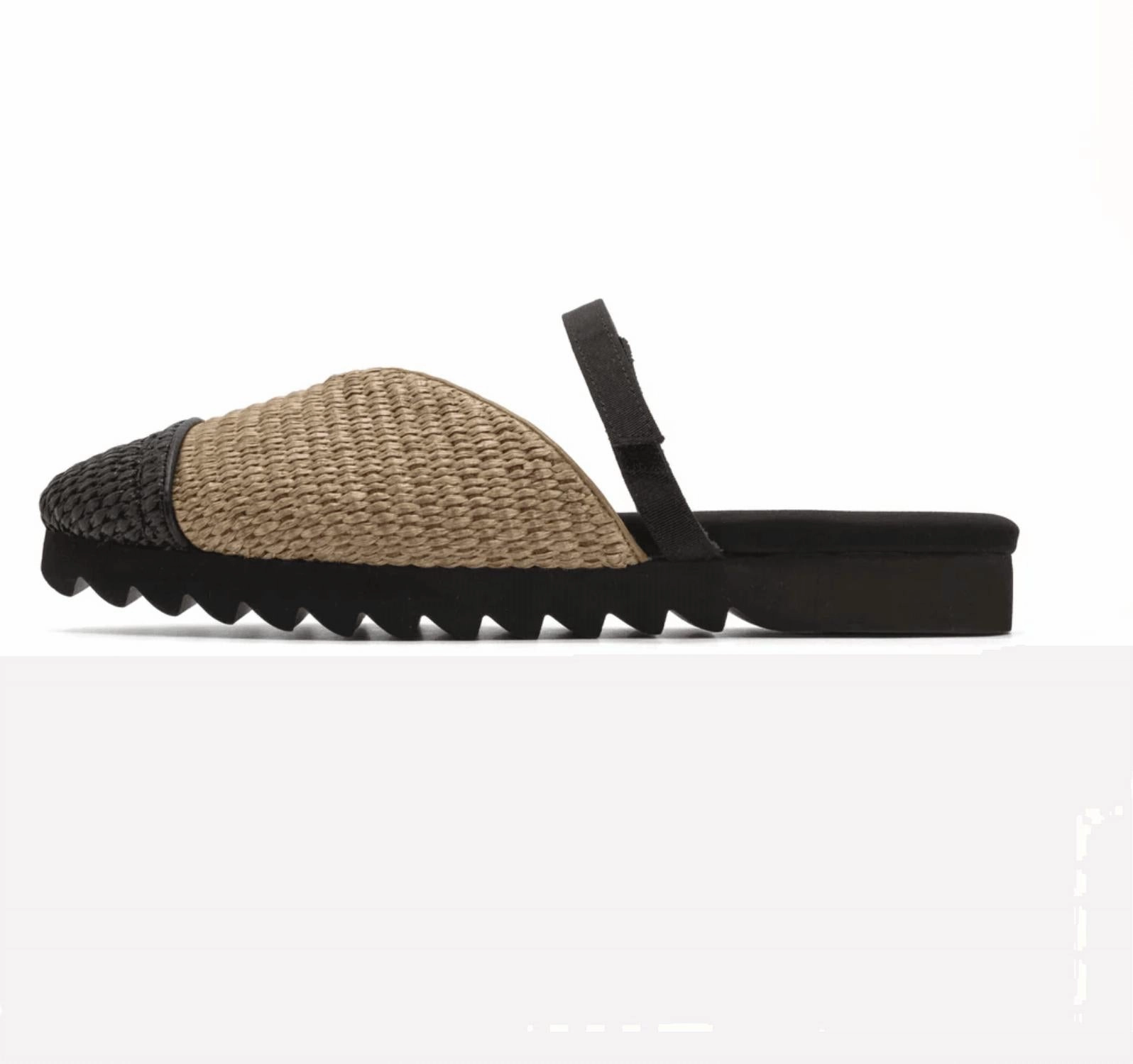 Everyday Footwear Perfect For Beach Raffy Cap Mules In Natural/black