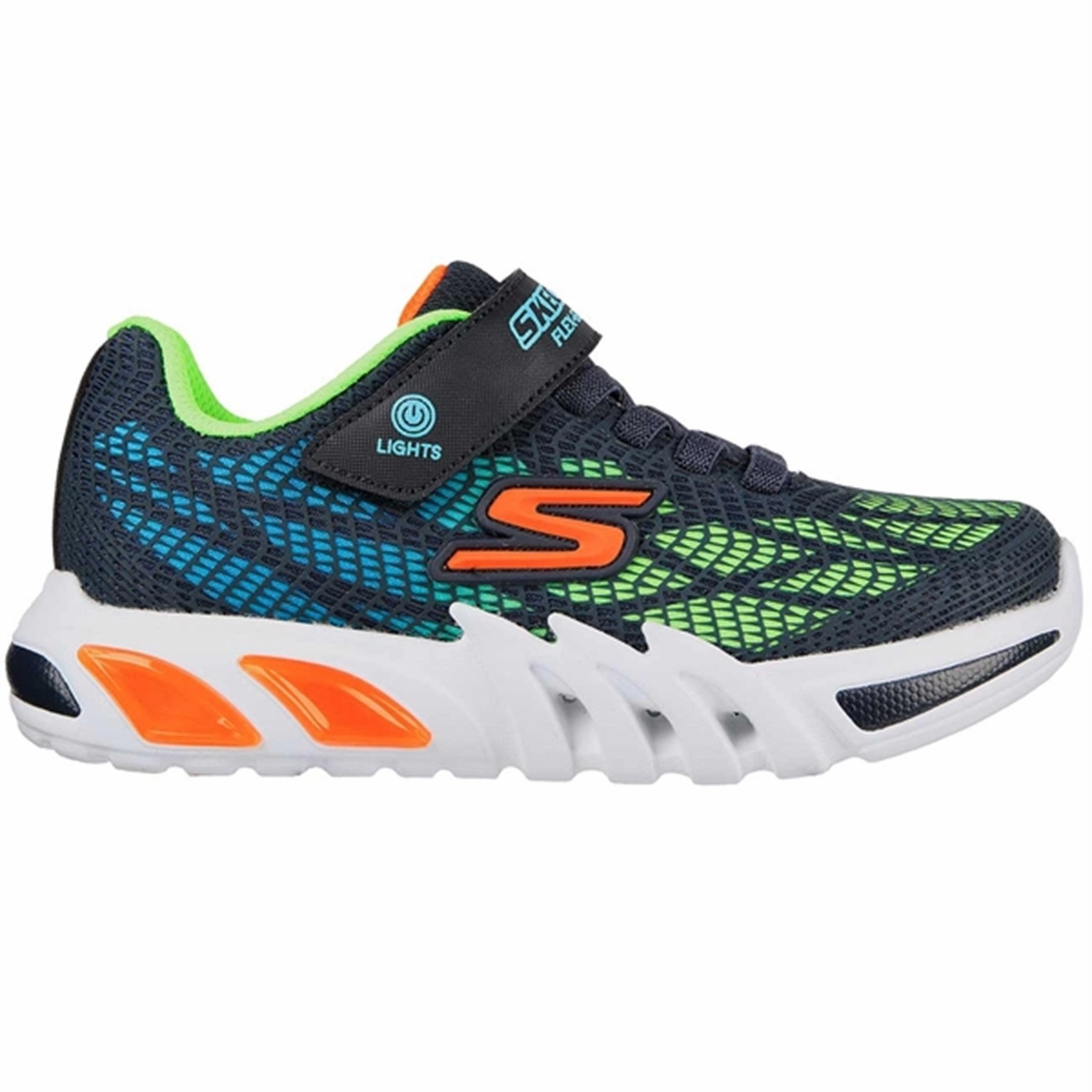 Distinctive chic Skechers S-Lights Flex Glow Elite Sneakers Vorlo Navy/Multi