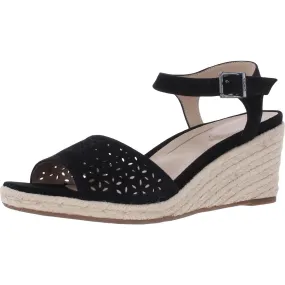 All-Age Fit Ariel Womens Suede Perforated Wedges