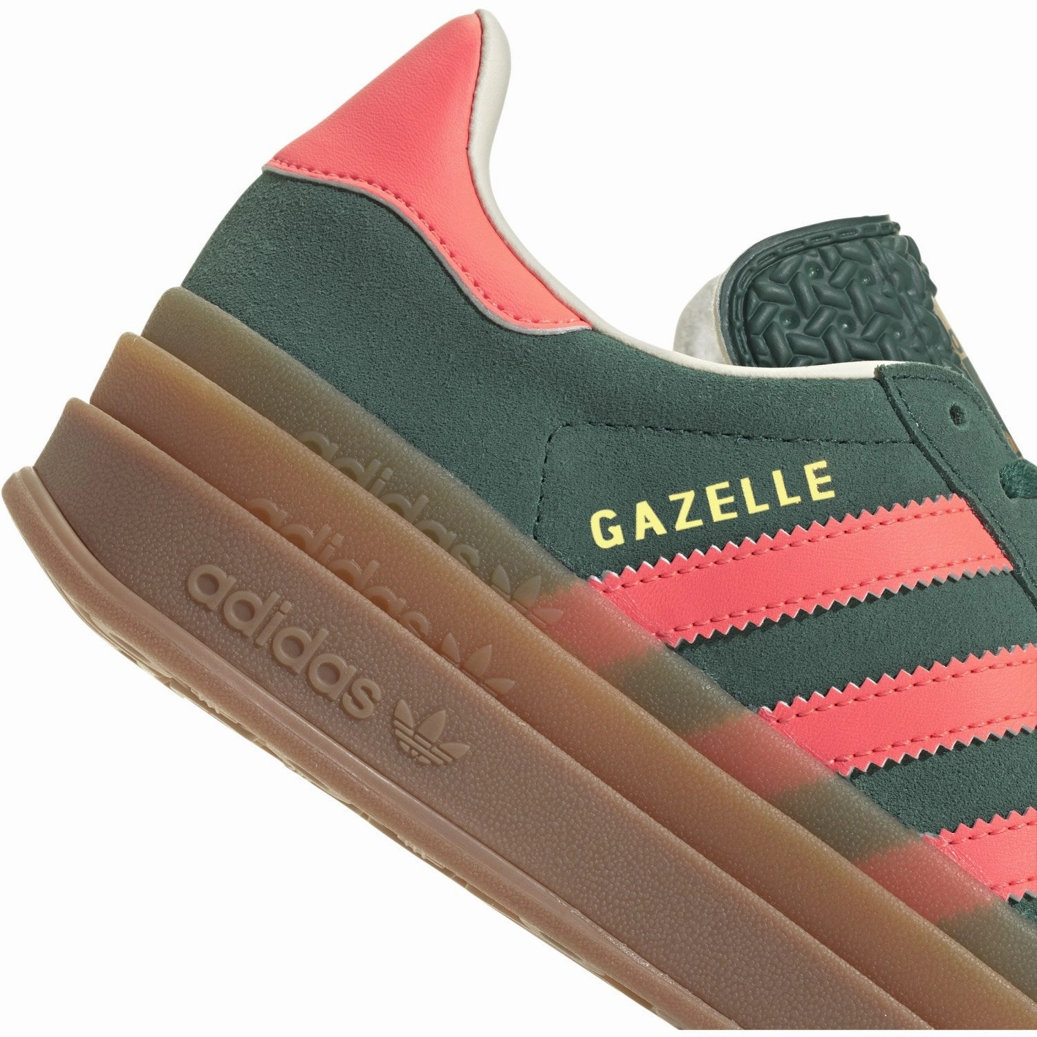 Casual Shoes adidas Originals Collegiate Green/Signal Coral/Cream White Gazelle Bold J Sneakers