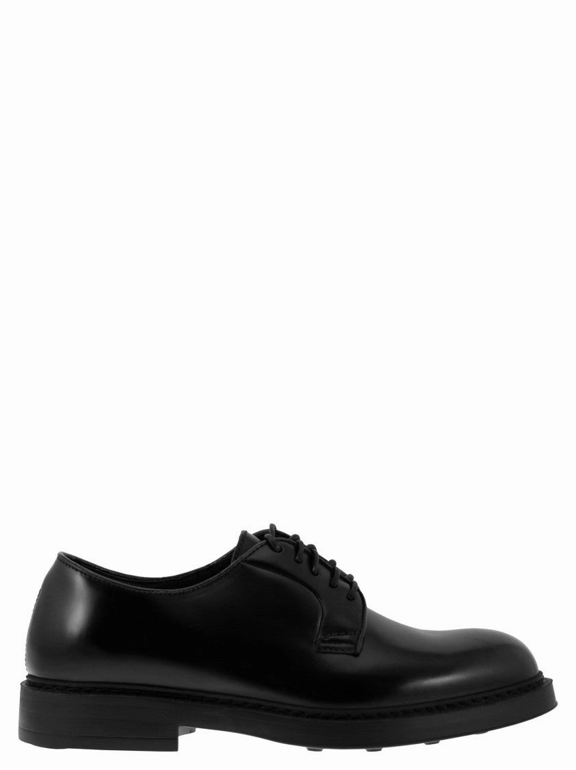 Eye Spot Leather Derby Lace-Up