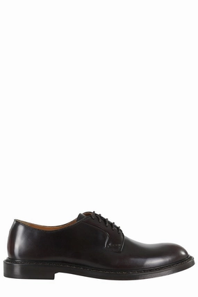 Polished Leather Derby Shoes Soft Motion