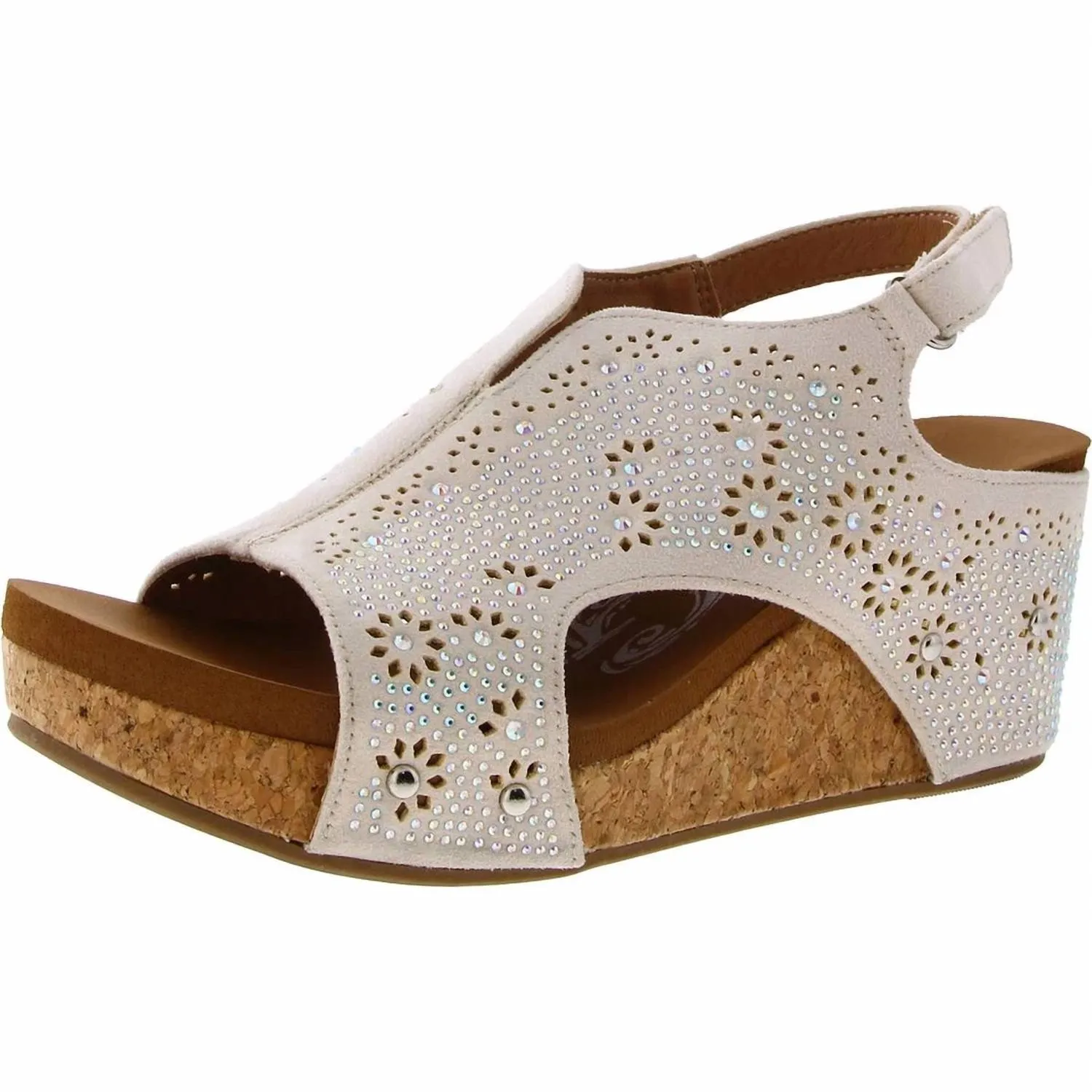City Wear Versatile Walking Shoes Starry Nights Wedge In Cream
