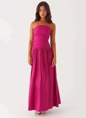Carmel Maxi Dress - Fuchsia Chic Fit Day To Night