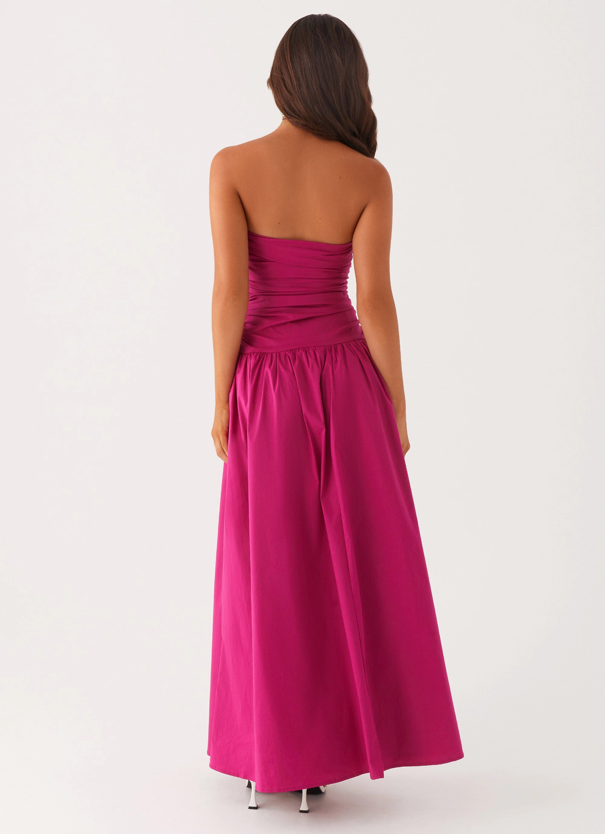 Carmel Maxi Dress - Fuchsia Easy Pairing Refined Cut