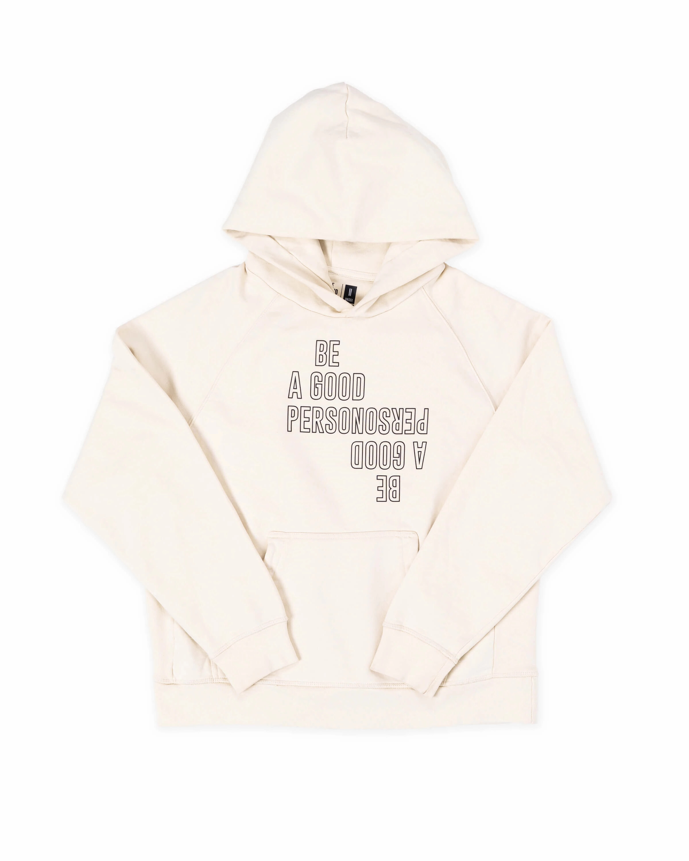 Plush Feel Reflection Heavyweight Hoodie - Natural