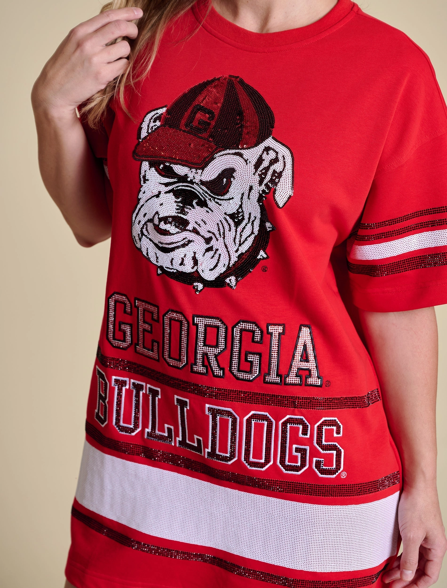 Subtle Charm Stewart Simmons Georgia The Sideline T-Shirt Dress