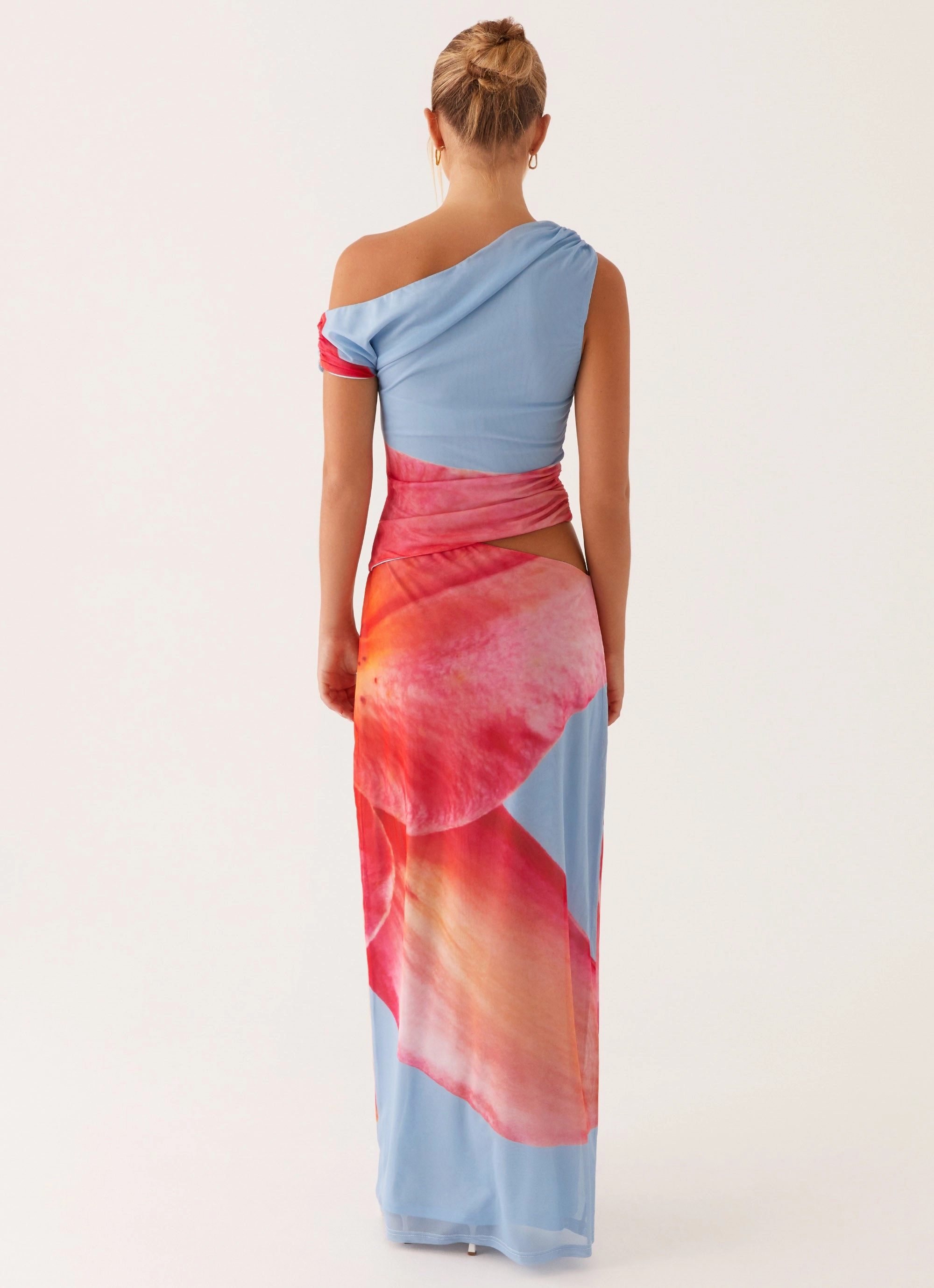 Relaxed Line Vibrant Light Santa Monica Maxi Dress - Blue Floral