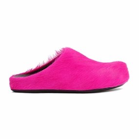 Agile Fuchsia Calf Hair Fussbett Mules