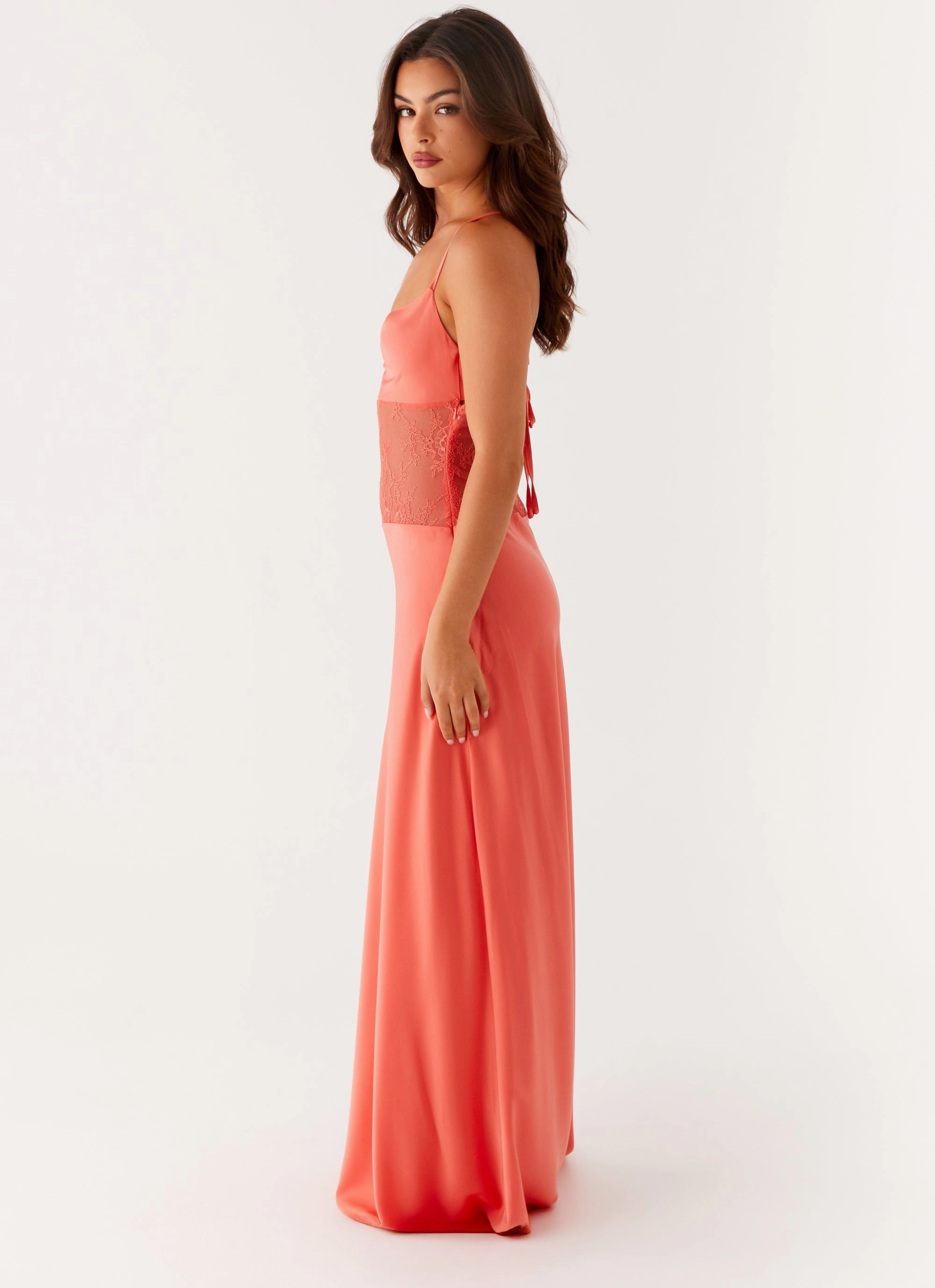 Softly Structured Peace View Shae Maxi Dress - Tangerine