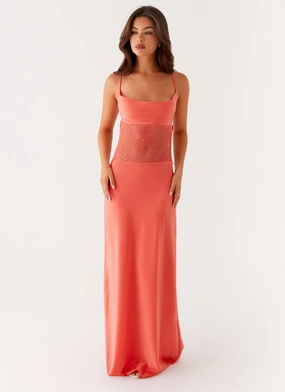 Form Flow Shae Maxi Dress - Tangerine