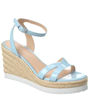 Stuart Weitzman Catlina Patent Espadrille Wedge Sandal Anti Odor