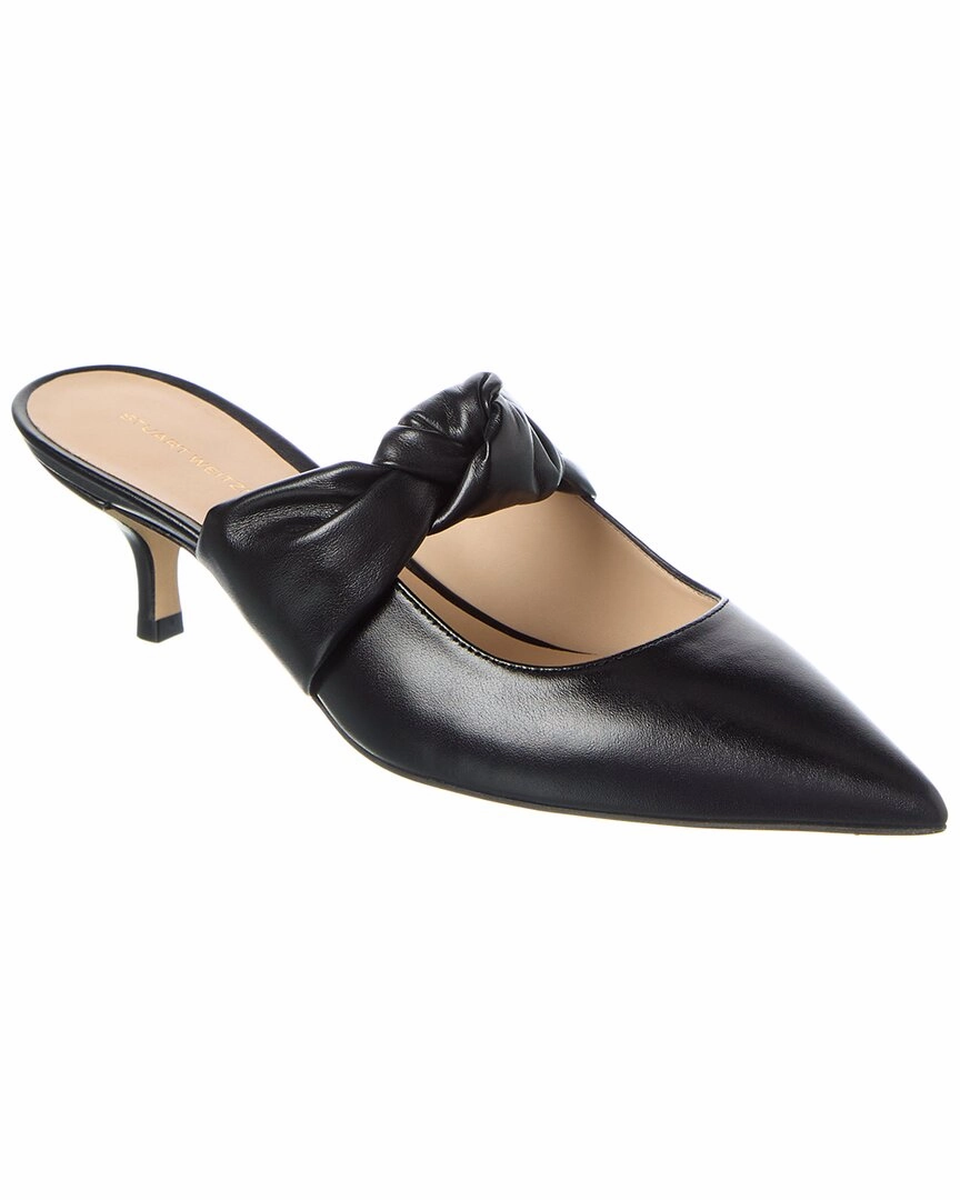 Beach Vibe Easy Clean Surface Stuart Weitzman Solange Leather Mule