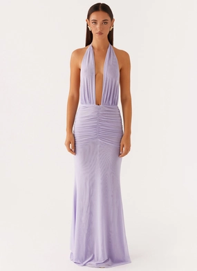Effortless Look Places To Be Maxi Dress - Lilac