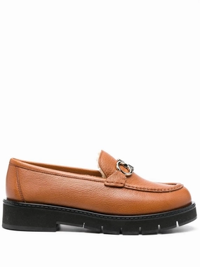 Easy Summer Style Stable Ferragamo Rolo Shearling-Lined Loafers
