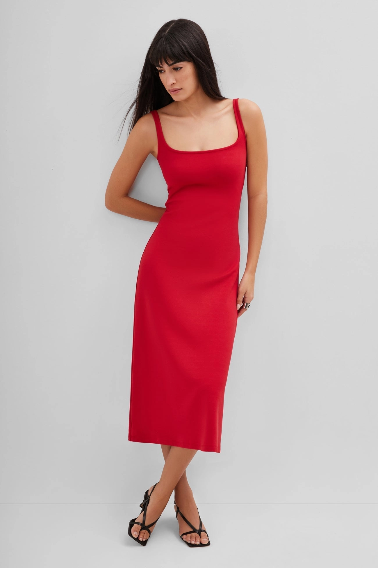 Slit Detail Bold Style Crawford Dress