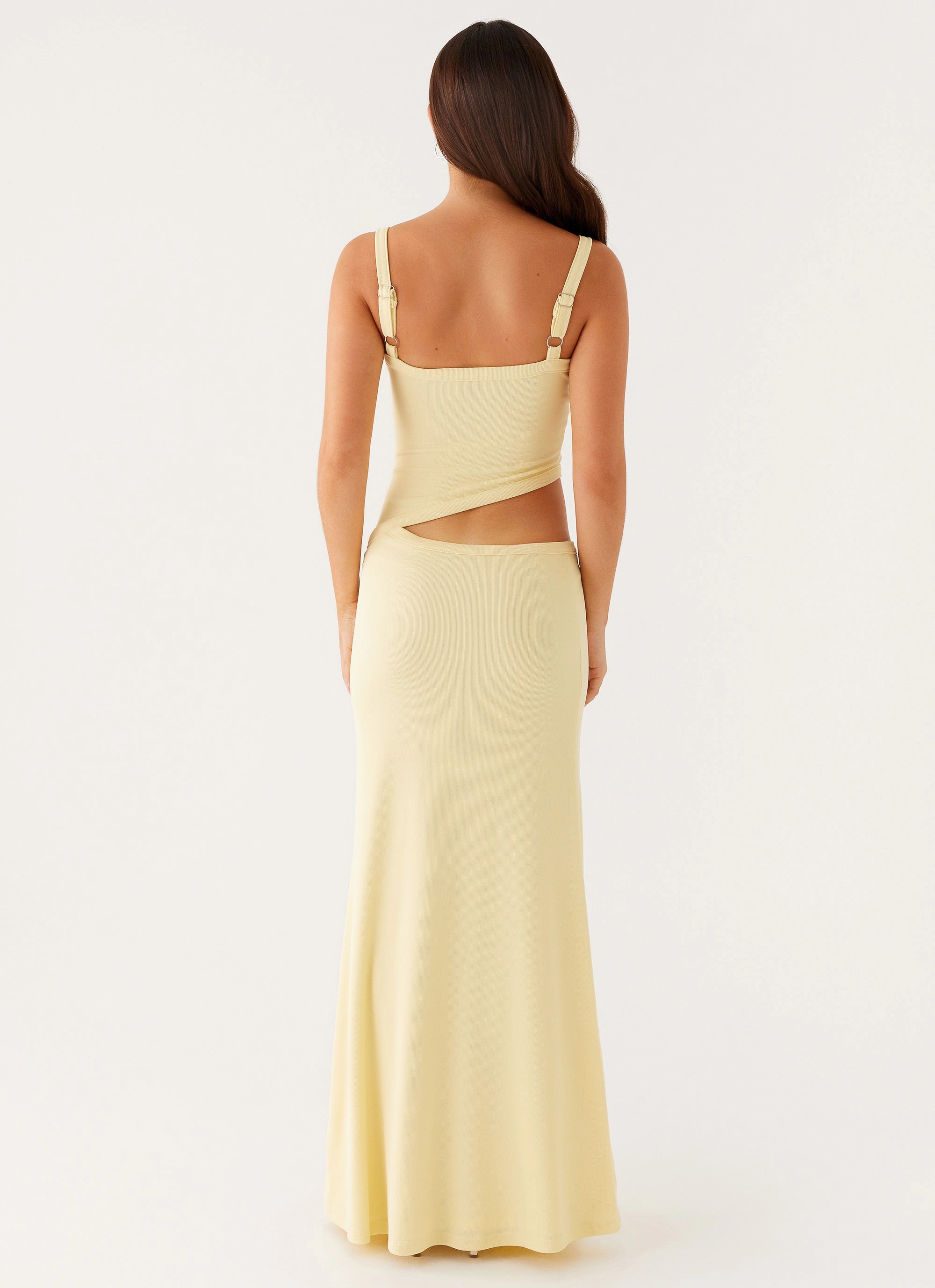 Neutral-Shade Cute Glow Jocelyn Maxi Dress - Yellow