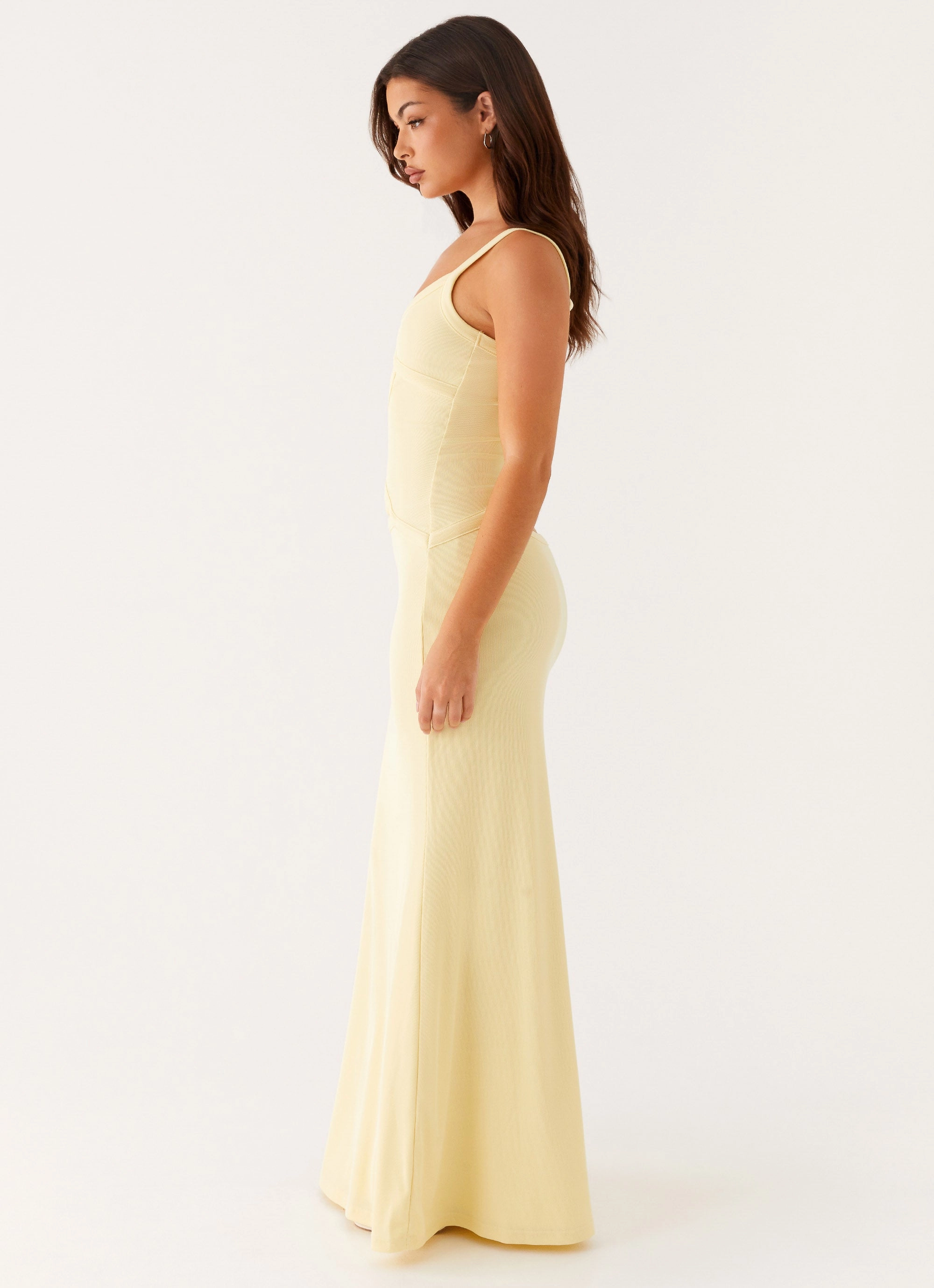 Lace Detail Jocelyn Maxi Dress - Yellow