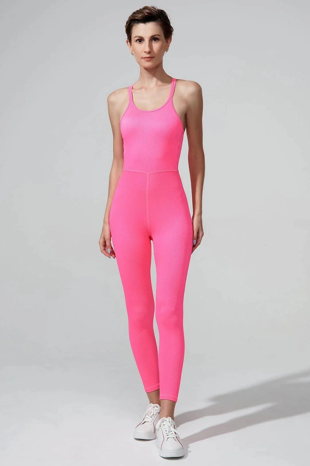 Suave Pulpa Jumpsuit - Hot Pink Sharp Event White Tie Option
