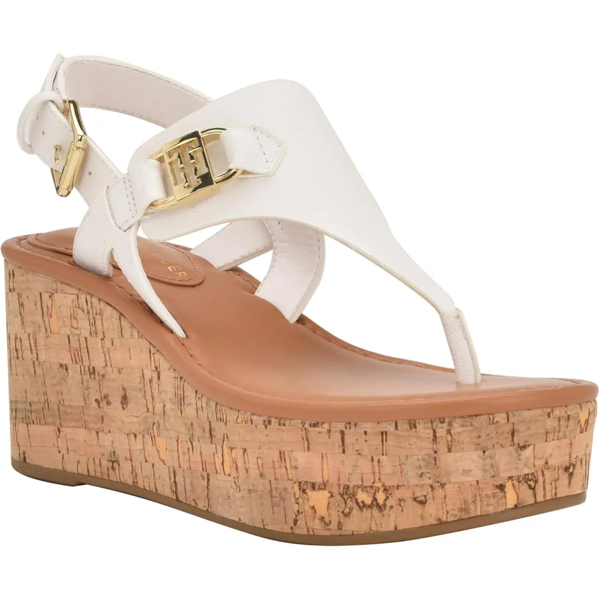 Comfortable And Practical Outdoor Use Vani Womens Faux Leather Platform Wedge Sandals