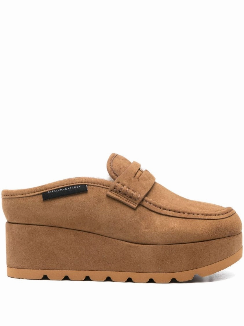 Suede-Finish Slip-On Mules Enhanced grip Soft Sole