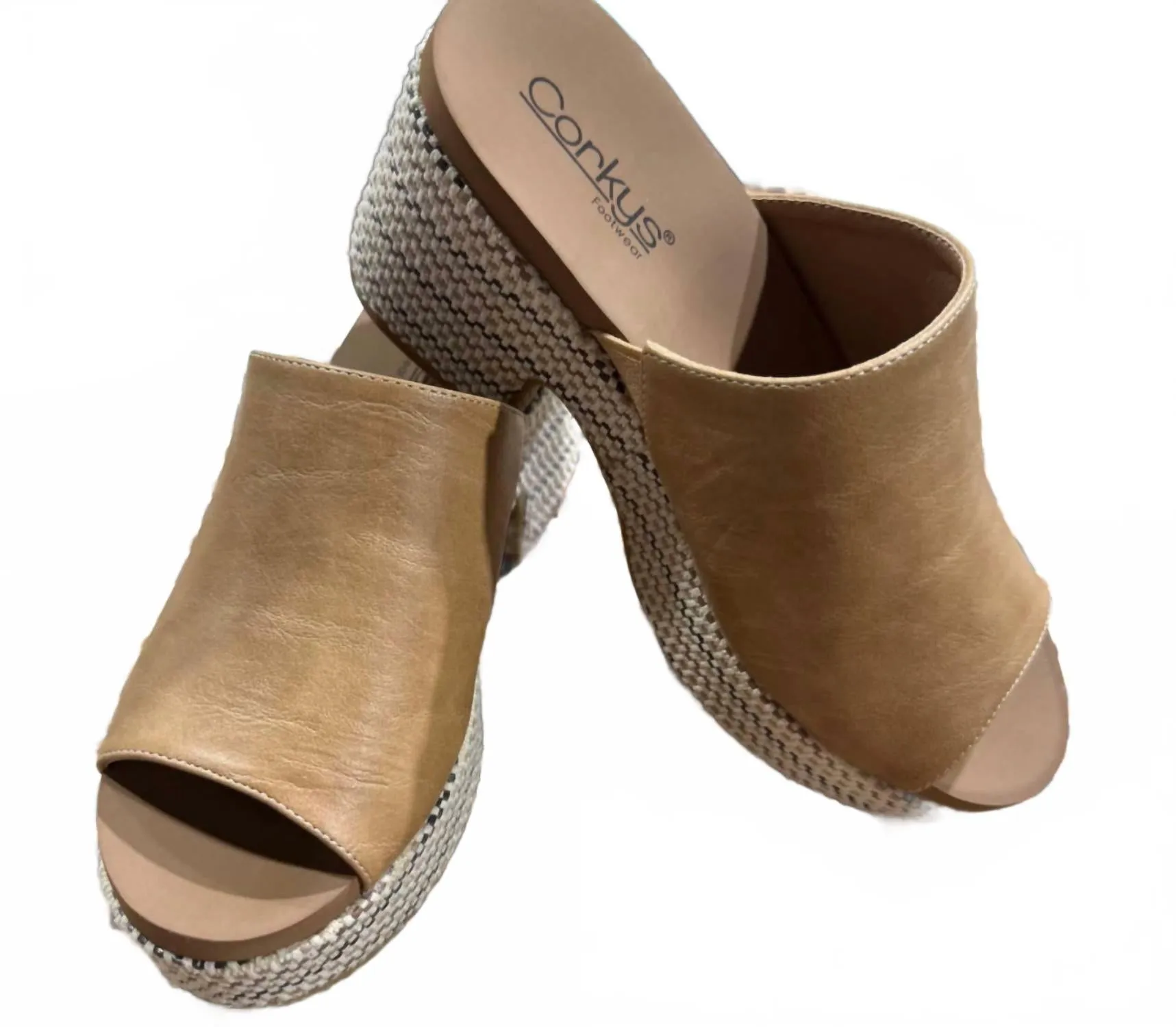 Walk Flow Women's Totally Taupe Wedge Sandal In Brown