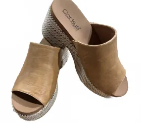 Lightweight EVA Soft Band Women's Totally Taupe Wedge Sandal In Brown