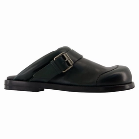 Buckle Mules - Acne Studios - Leather - Green Anti Slip Outsole Travel Essential