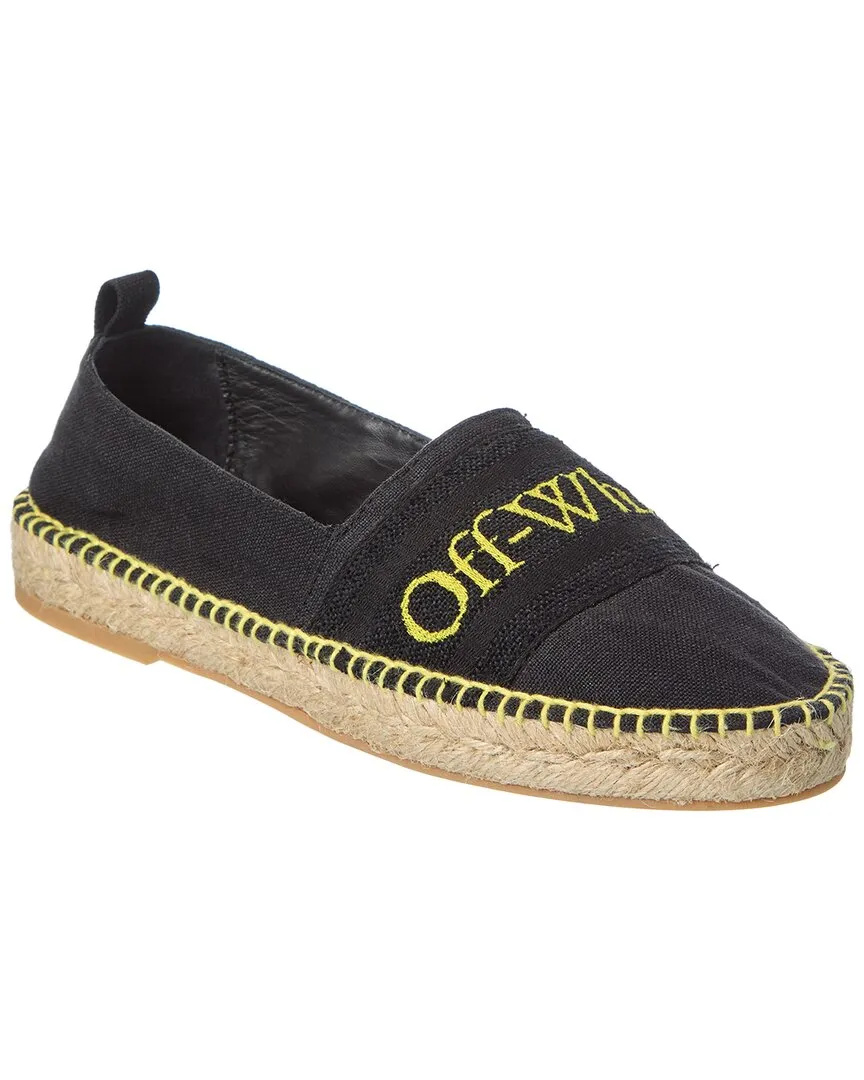 Daily Relax Sporty Footwear Off-White Bookish Canvas Espadrille