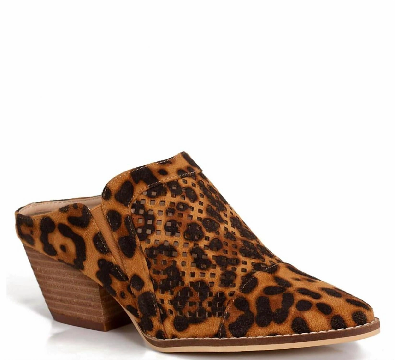 Women's Bueno Heel In Leopard Print RemovableInsole Stable