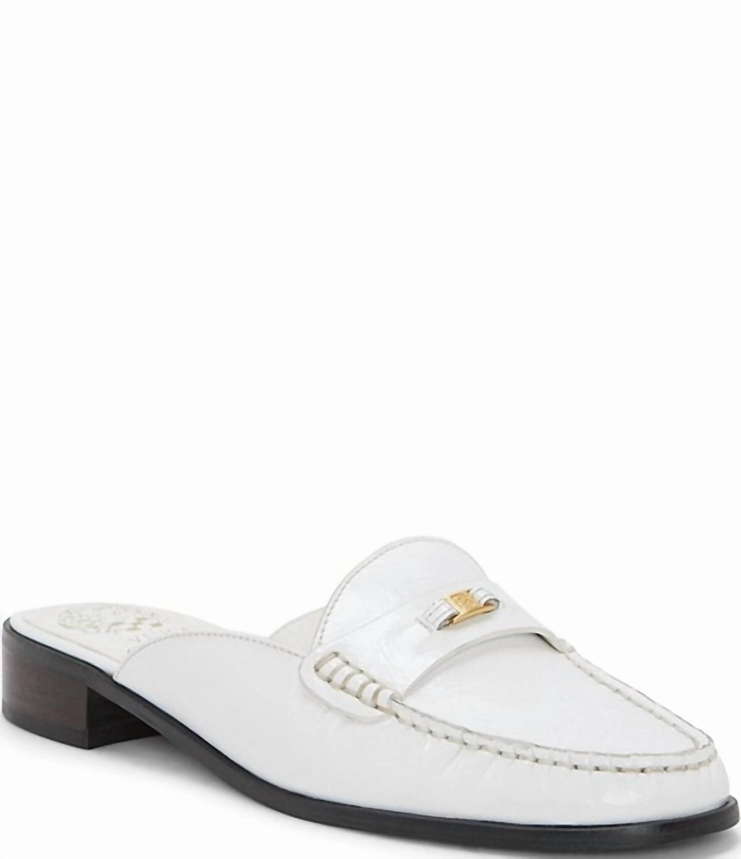 Travel Foot Step Women Cobby Mule In Bianco