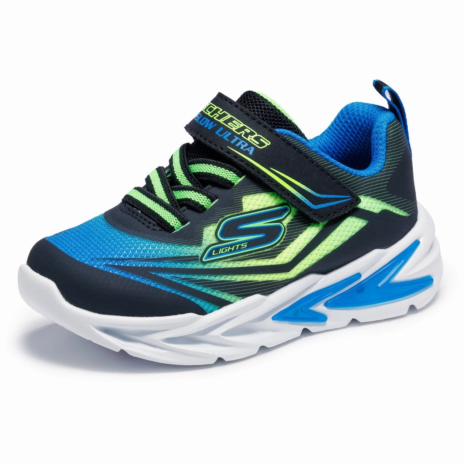 ShockAbsorbing Luxe cushioning Skechers Black S Lights Flex-Glow Ultra